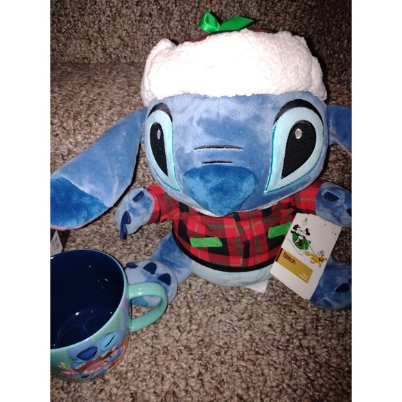 Disney Store Stitch Mug & Holiday Plush - Picture 9 of 11